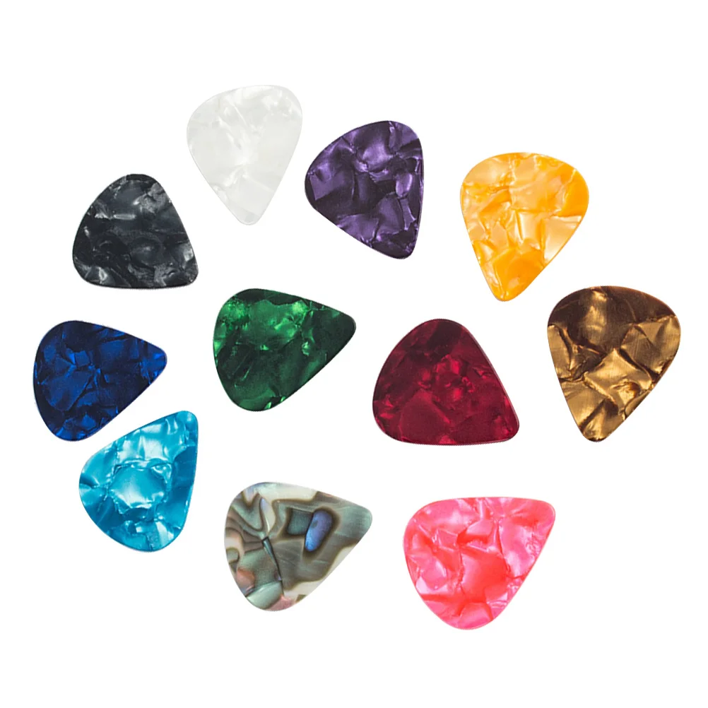 

60pcs Celluloid Guitar Picks Colorful Heart Shape Guitar Picks Plectrums for Bass Ukulele Guitar Mandolin Banjo