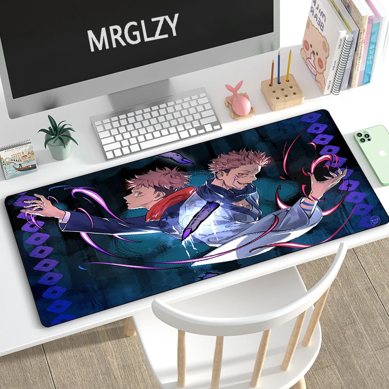 

MRGLZY Jujutsu Kaisen Large Mouse Pad Drop Shipping MousePad carpets Rugs Computer Gaming Peripheral Accessories DeskMat for LOL