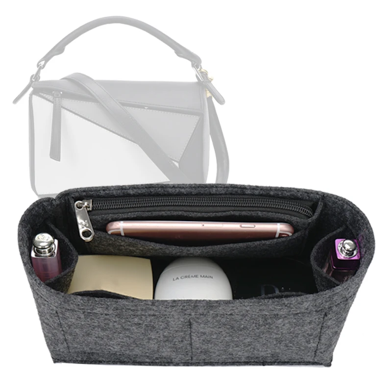 Женский фетровый кошелек для Loewe органайзер-пазл макияжа вставка роскошной