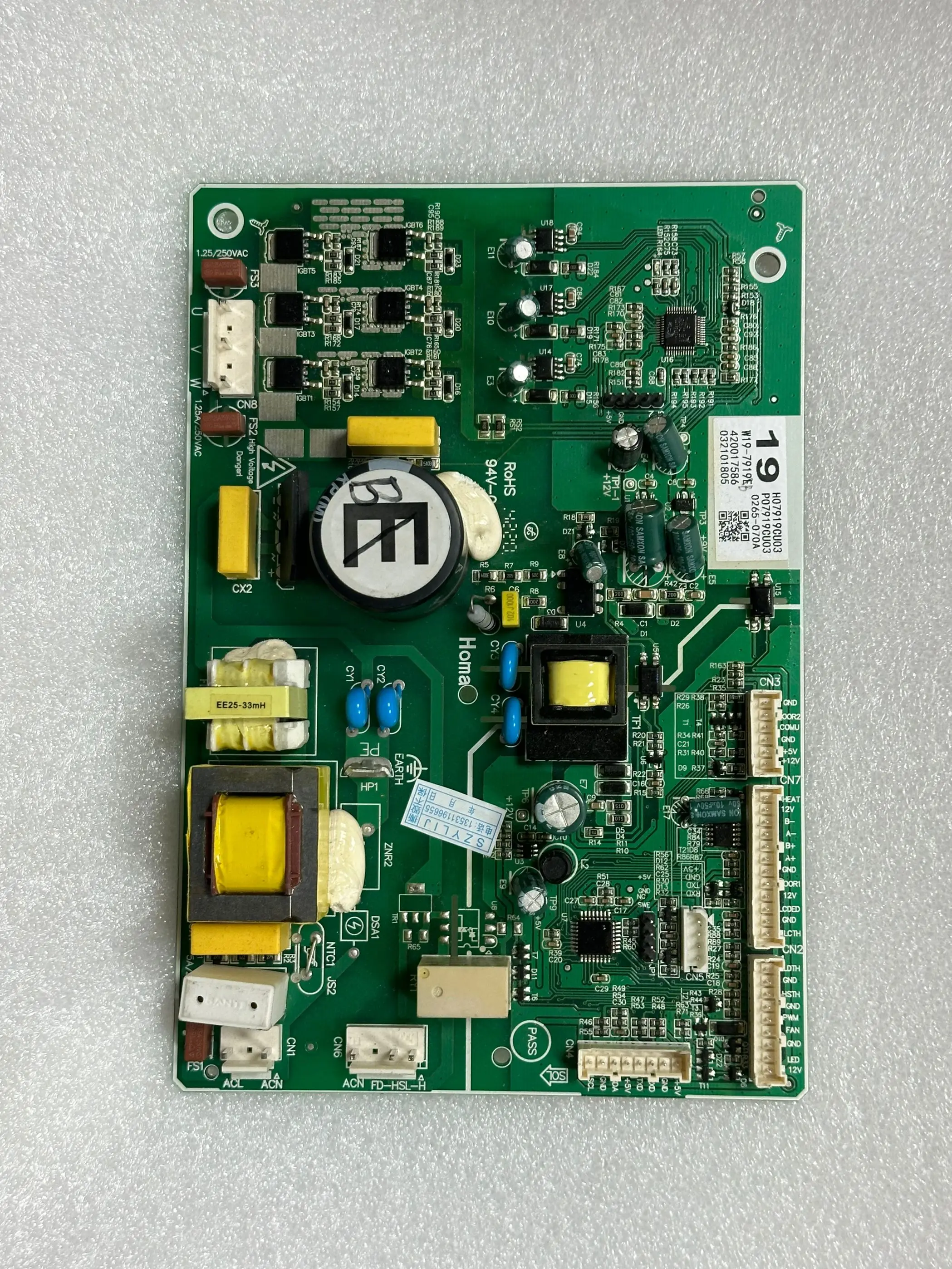 Фонарь управления питанием холодильника/холодильника Главная печатная плата