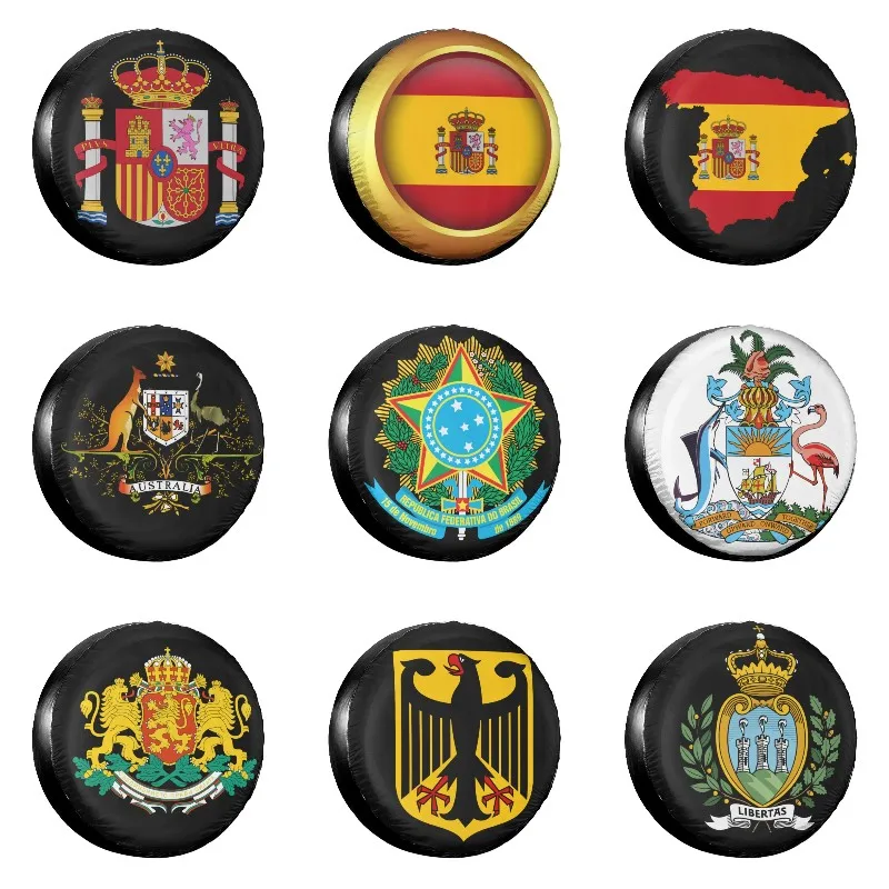 Герб Греции запасной чехол для шин сумка Jeep Pajero греческий флаг пылезащитные