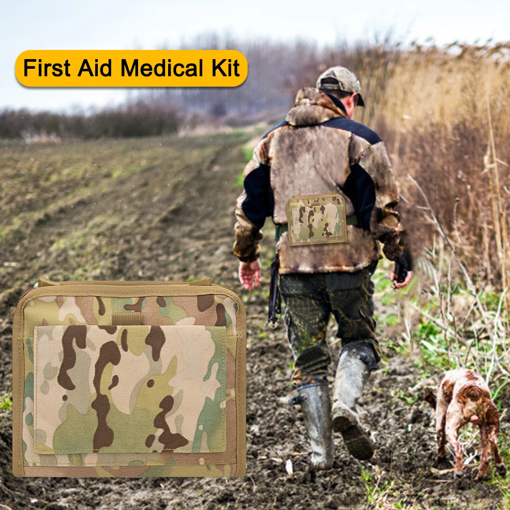 

1000D Nylon First Aid Kit Bag Portable Small Molle Accessories First Aid Kit Lightweight for Camping Hiking Hunting Travel