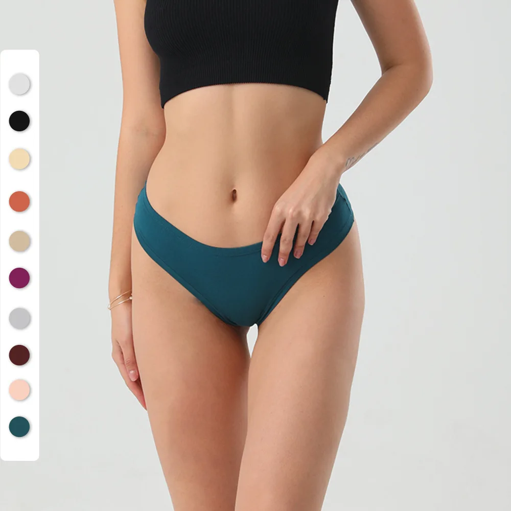 

Трусики женские из чистого хлопка с заниженной талией, удобные дышащие, нижнее белье для интима, Whuta