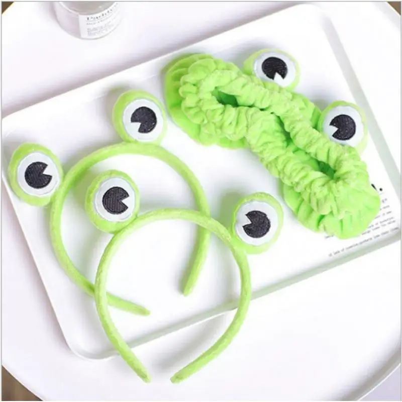 Washing Hair with Frogs Hairband Autumn and Winter Hairband Selling Cute Makeup Online Celebrity Going Out Headdress Party hat