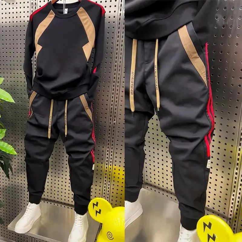 Высококачественный осенний Новый мужской спортивный костюм свободные