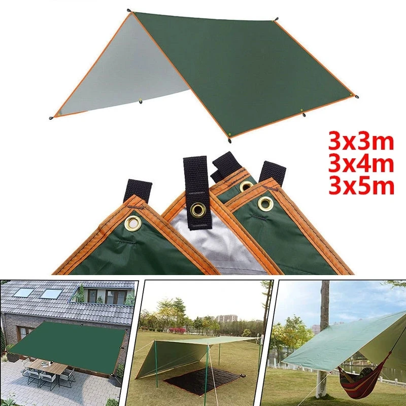 Sunshade, Beach And 3x3m Outdoor,3x5m Canopy, Shelter, Sun Waterproof Garden Canvas For Camping 4x3m, Ultralight Hammock,