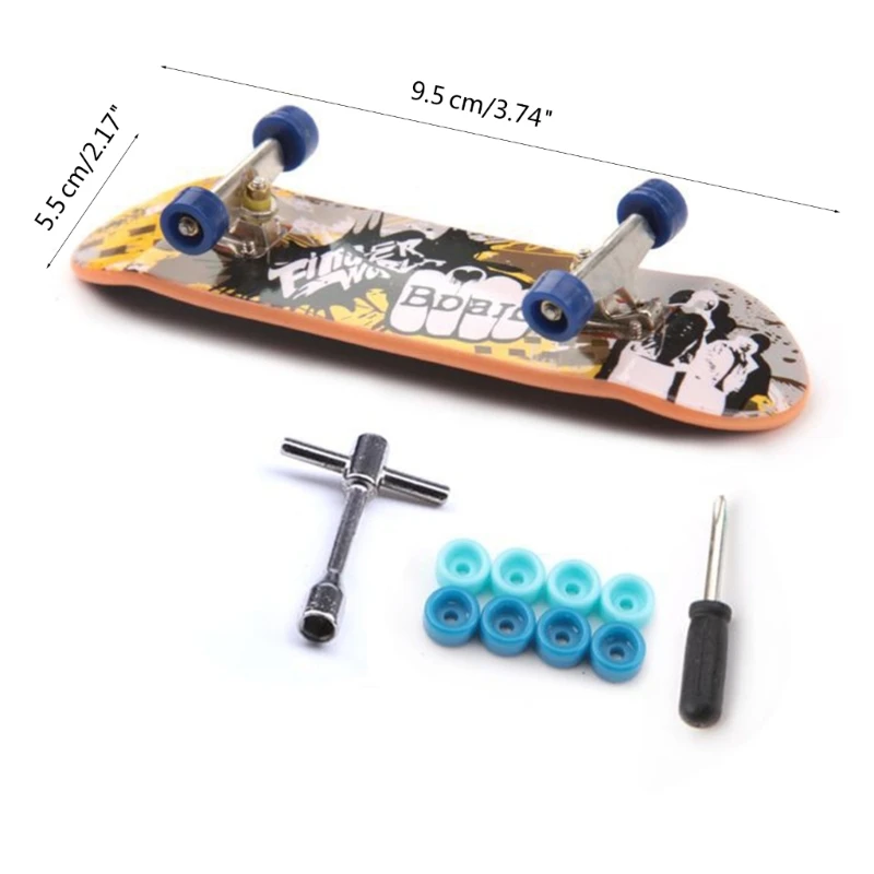 SkateBoard Fingerboard Toy Professional Stents Fingers Skate Set Novelty Childre images - 6