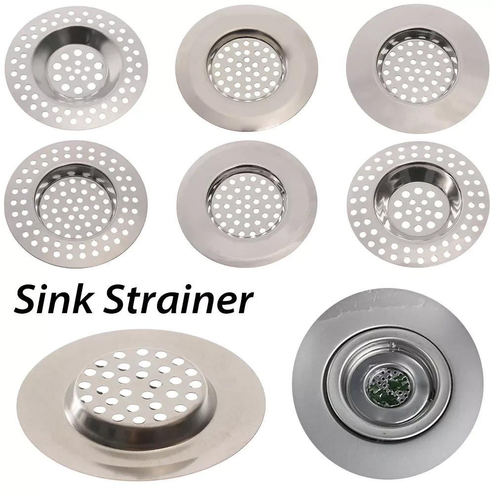 

NEW Kitchen Sink Strainer Bath Basin Drain Filter with Large Wide Rim Catcher Cover Cap Plug