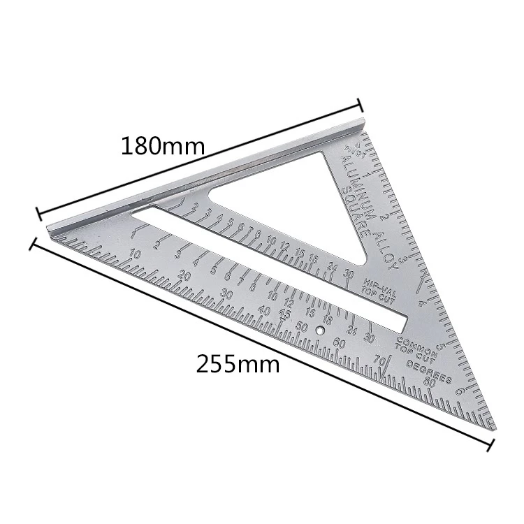 

Алюминиевая треугольная линейка 7 дюймов, квадратная скорость, плотник, каркас, измерительный инструмент