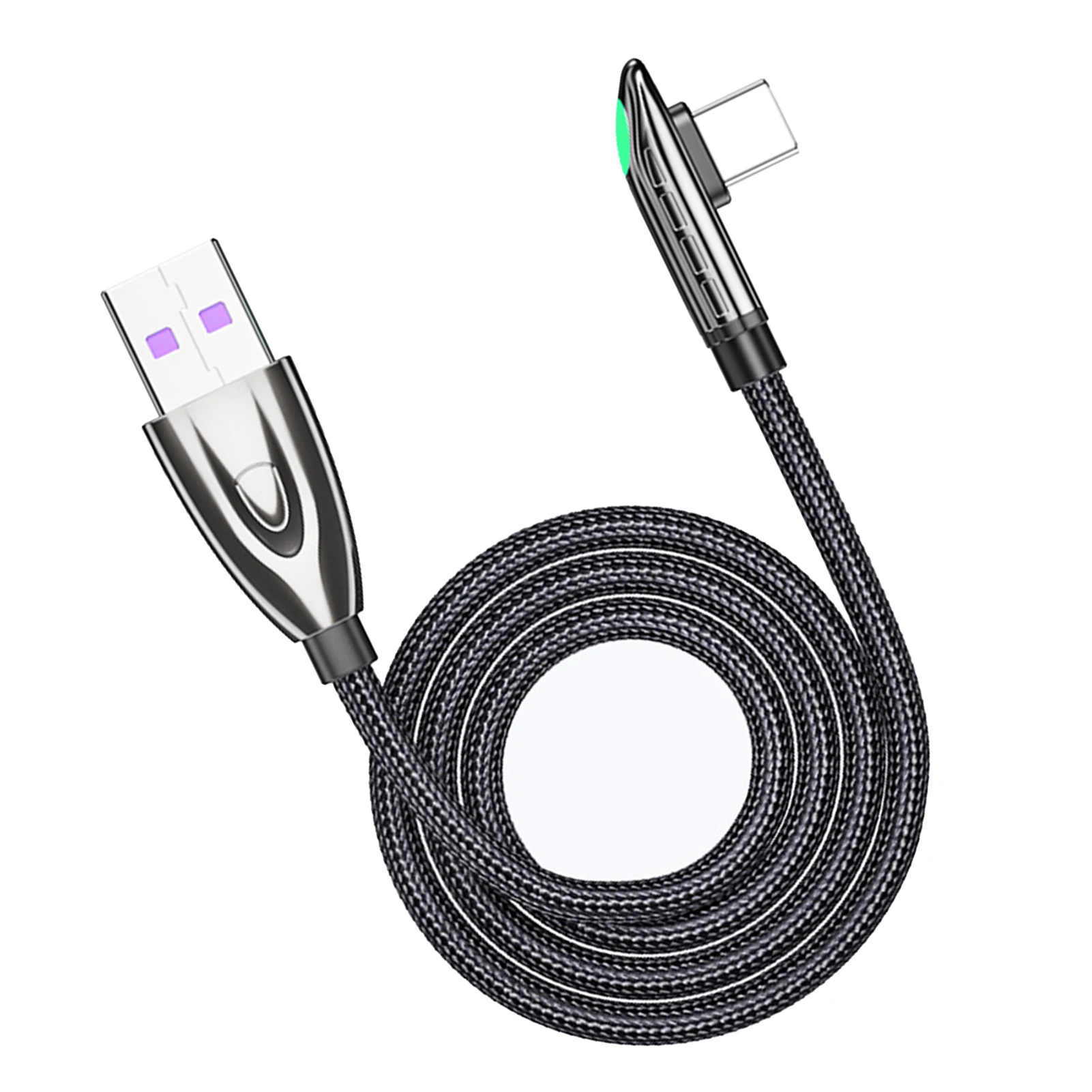 

Elbow 6A/66W Charging Cable Cable 480Mbps Fast Charging For Samsung PC Laptop Tablet Phone