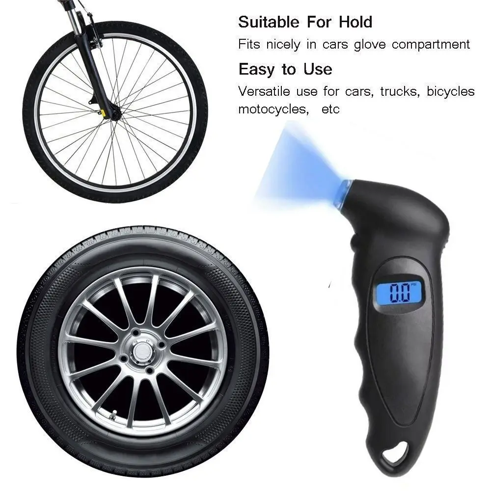 

Аксессуары Ручной Автомобильный датчик давления воздуха в шинах для мотоцикла тестер ЖК цифровой автомобильный инструмент