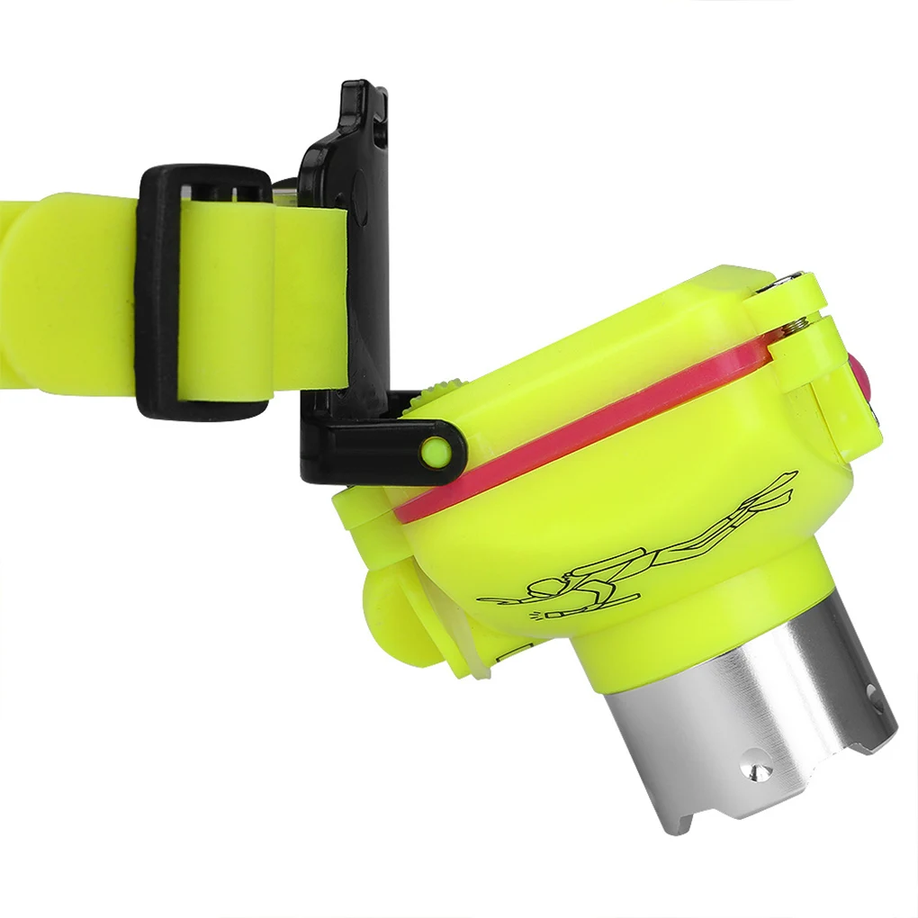 

120LM XPE Waterproof Headlight Portable Diving Head Light USB Rechargeable Torch Holder Dive for Hunting Fishing