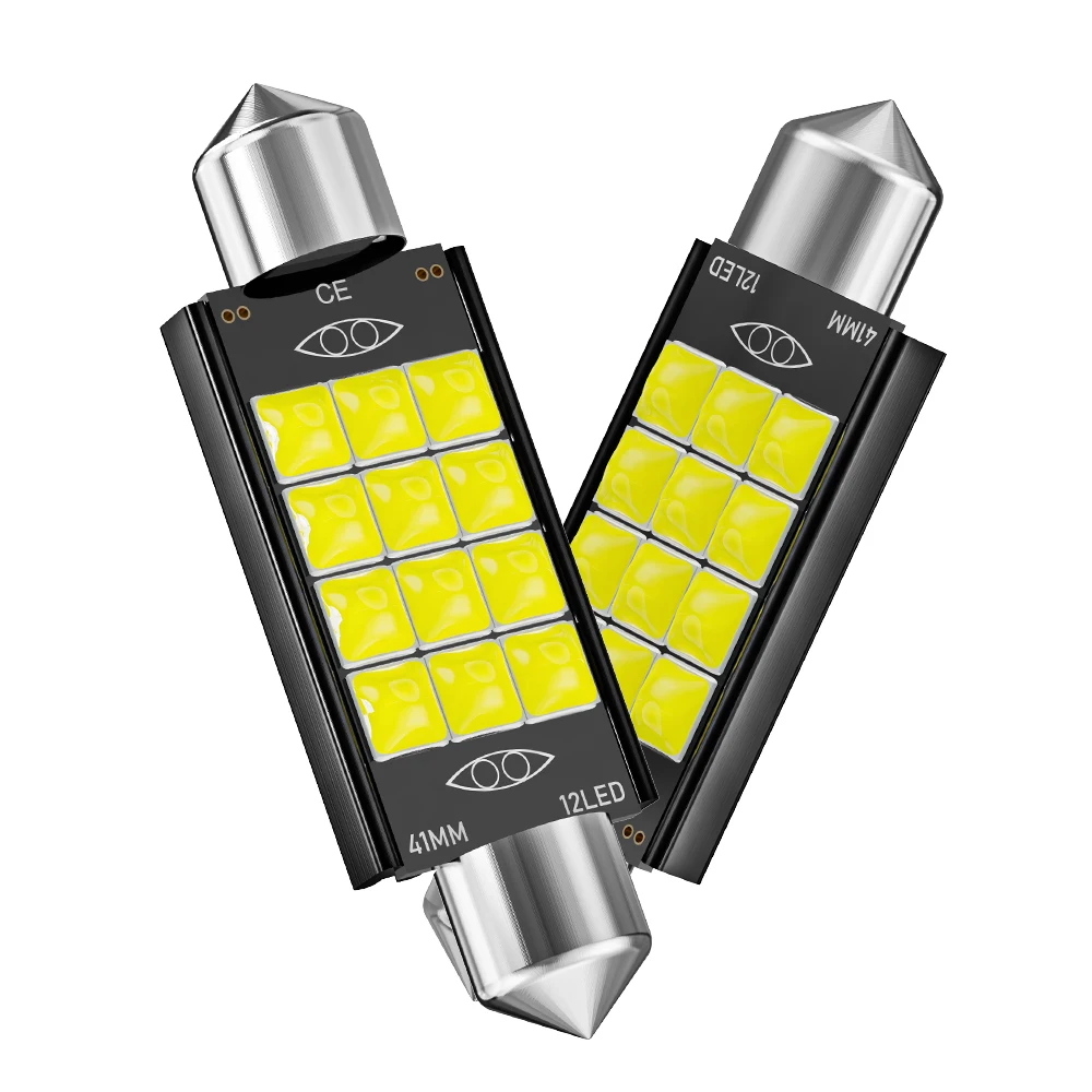

1x C10W C5W LED Canbus Festoon 31 мм 36 мм 39 мм 41 мм, суперъяркий внутренний светильник для чтения, лампа для номерного знака, купольный светильник, без ошибо...