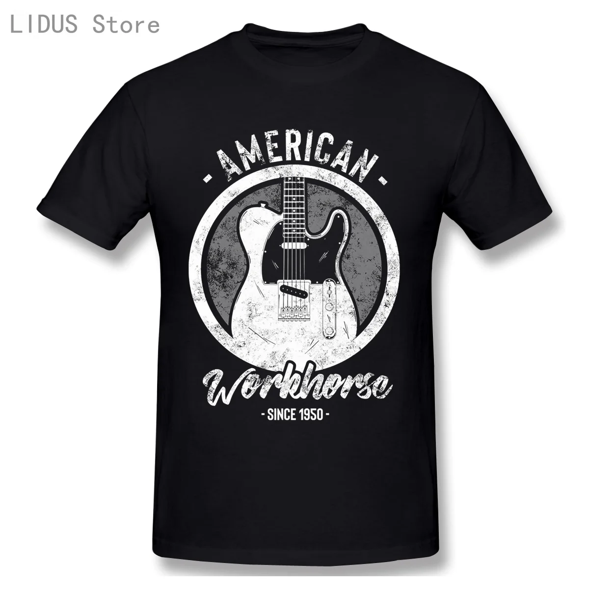 American Work Horse Since 1950 New Mens TShirts Guitar T Shirts Funny Humor Stylish Top Tee Loose T-Shirts