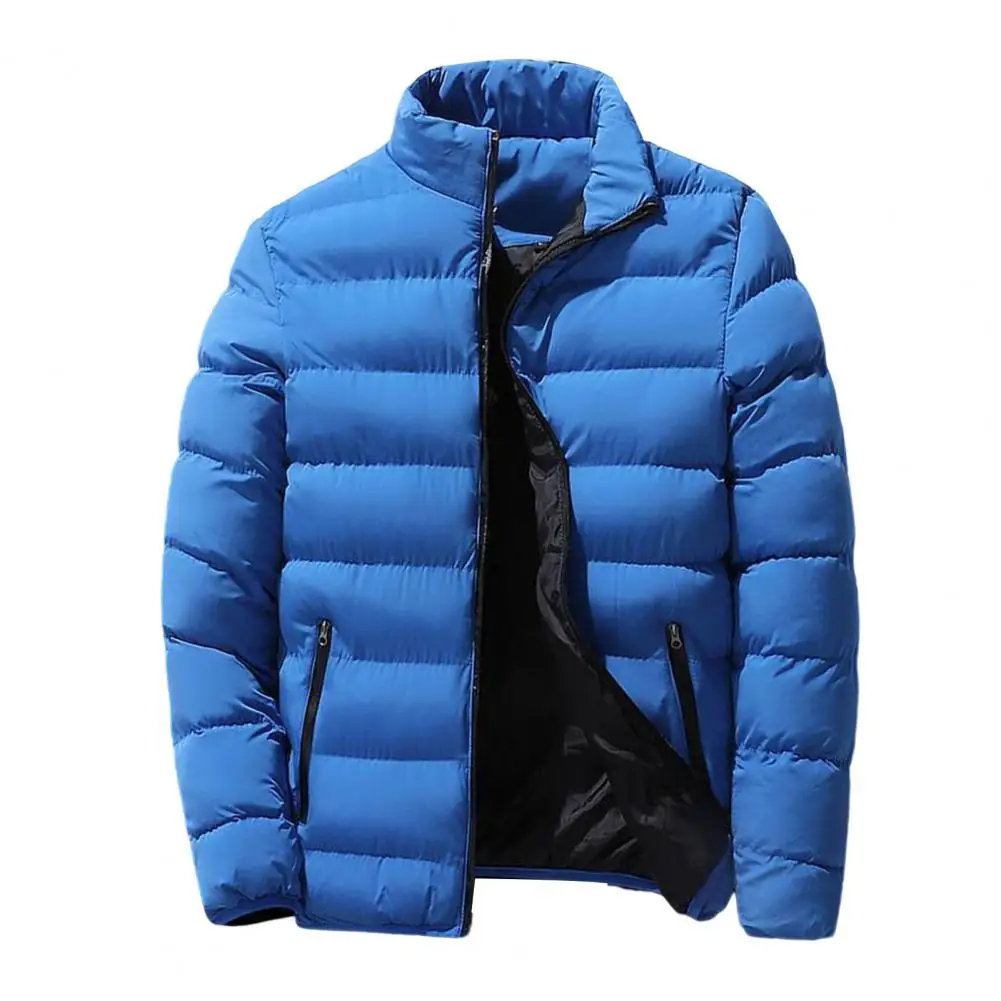 

Cozy Popular Thick Zipper Jacket Coat Male Men Coat Long Sleeve for Daily Wear