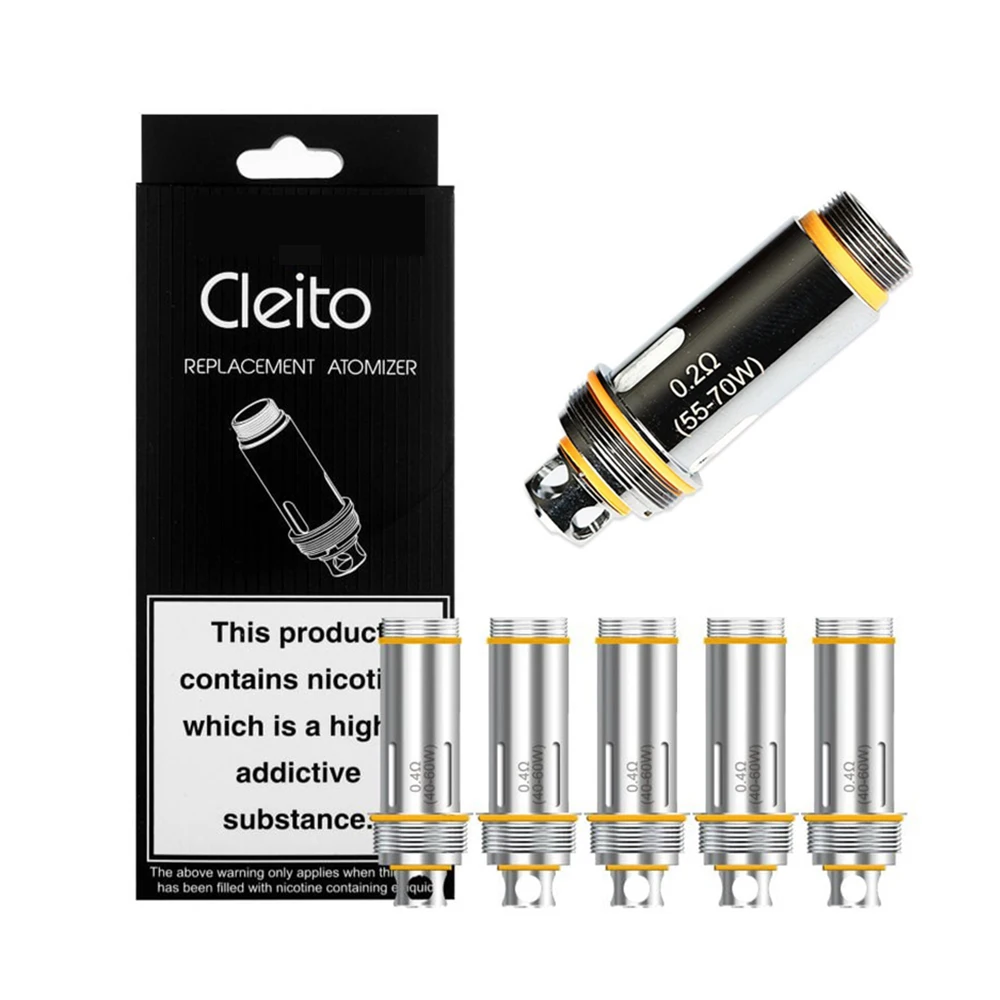 

RunVape Cleito Coils 0.2ohm 0.27ohm 0.4ohm For Cleito Tank Replacement Atomizer