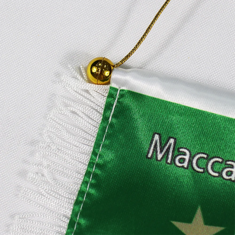 Флаг Maccabi Haifa футбольный баннер для украшения футбольного ФК Израиля 10x15 см | Флаги