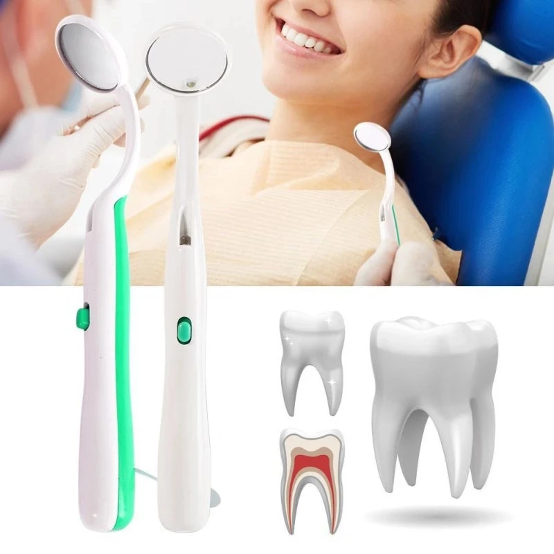 Dental Mouth Mirror with Led Light Cleaning Tool Inspect Dentist Instrument  Oral Cavity Hygiene Care Tooth Whitening Tool