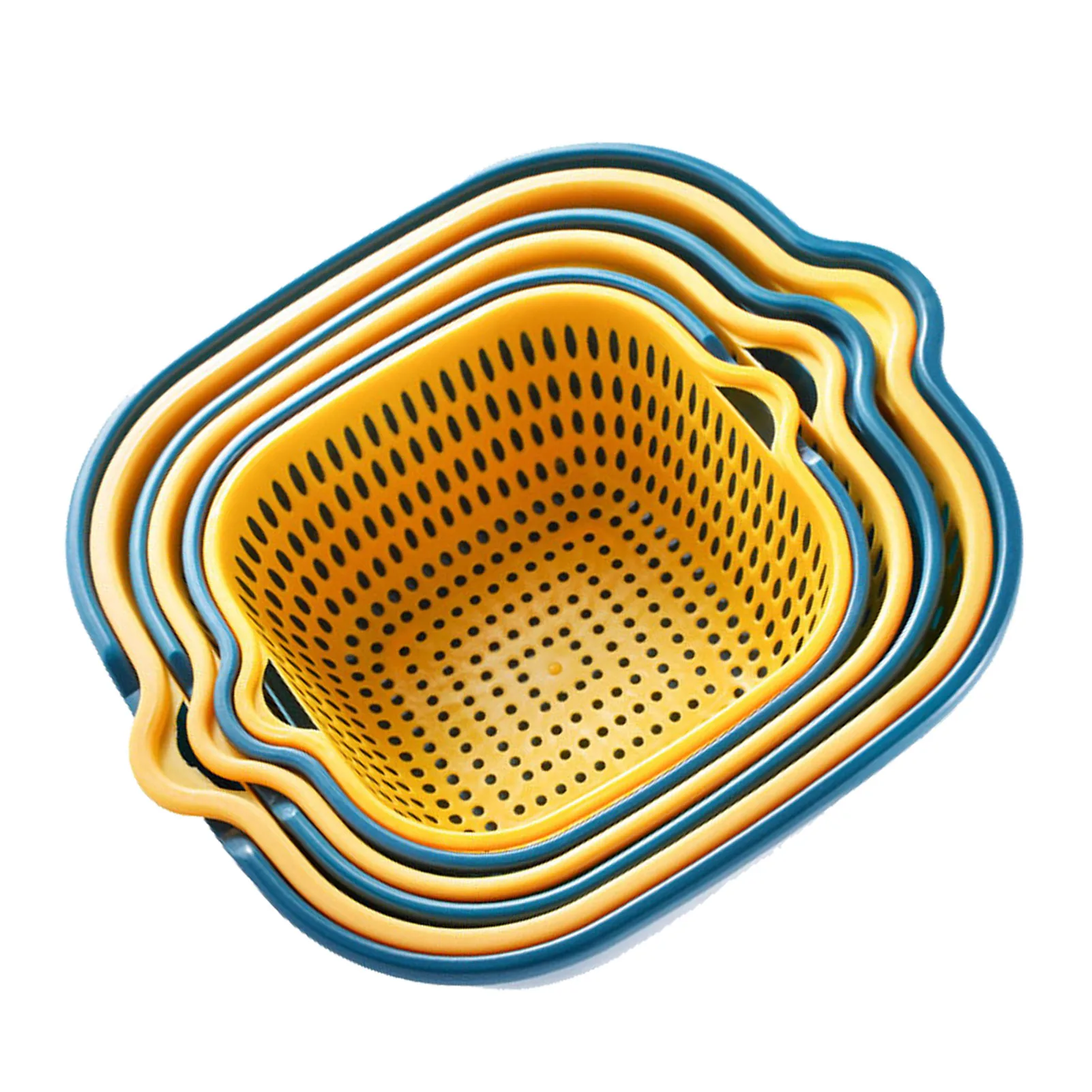 

Ситечко Colanders 2 в 1, 6 шт., съемный пластик с чашкой, ситечко для фруктов, корзины для замачивания и мытья фруктов и