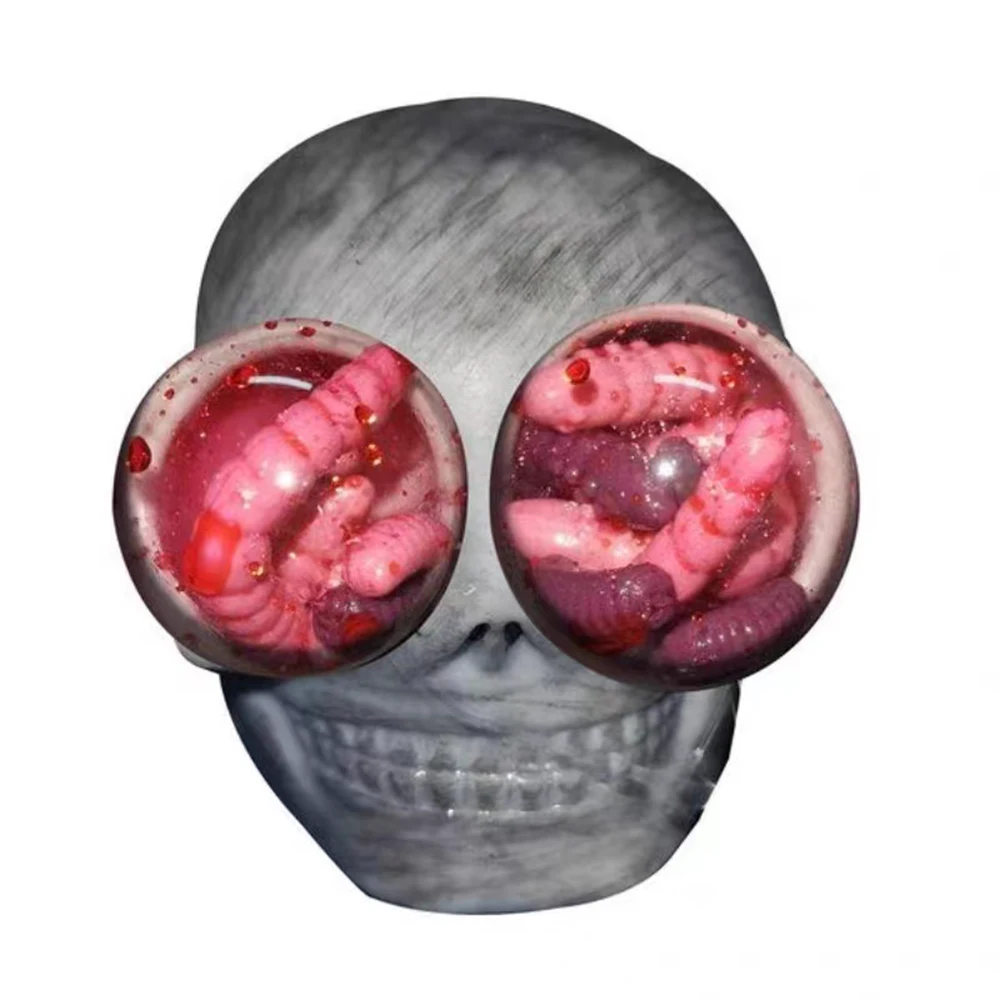 

New Gothic Squeeze Skull Toy Vent Toys Antistress Relieve Gadget Toy Soft Cute Funny Jokes Squeeze Skull Prank Gift For Children
