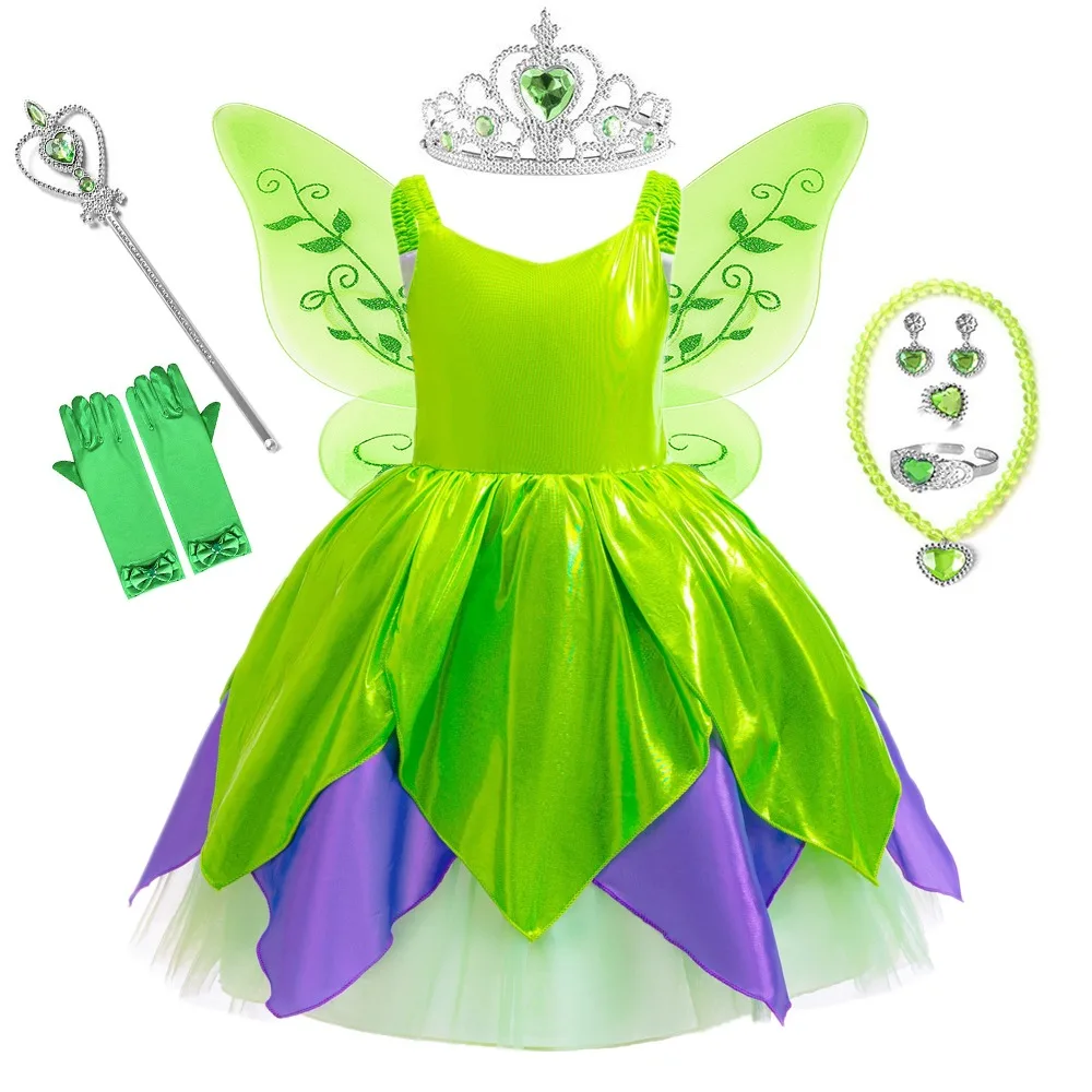 Косплей для девочек платье феи с цветочным принтом детский костюм принцессы