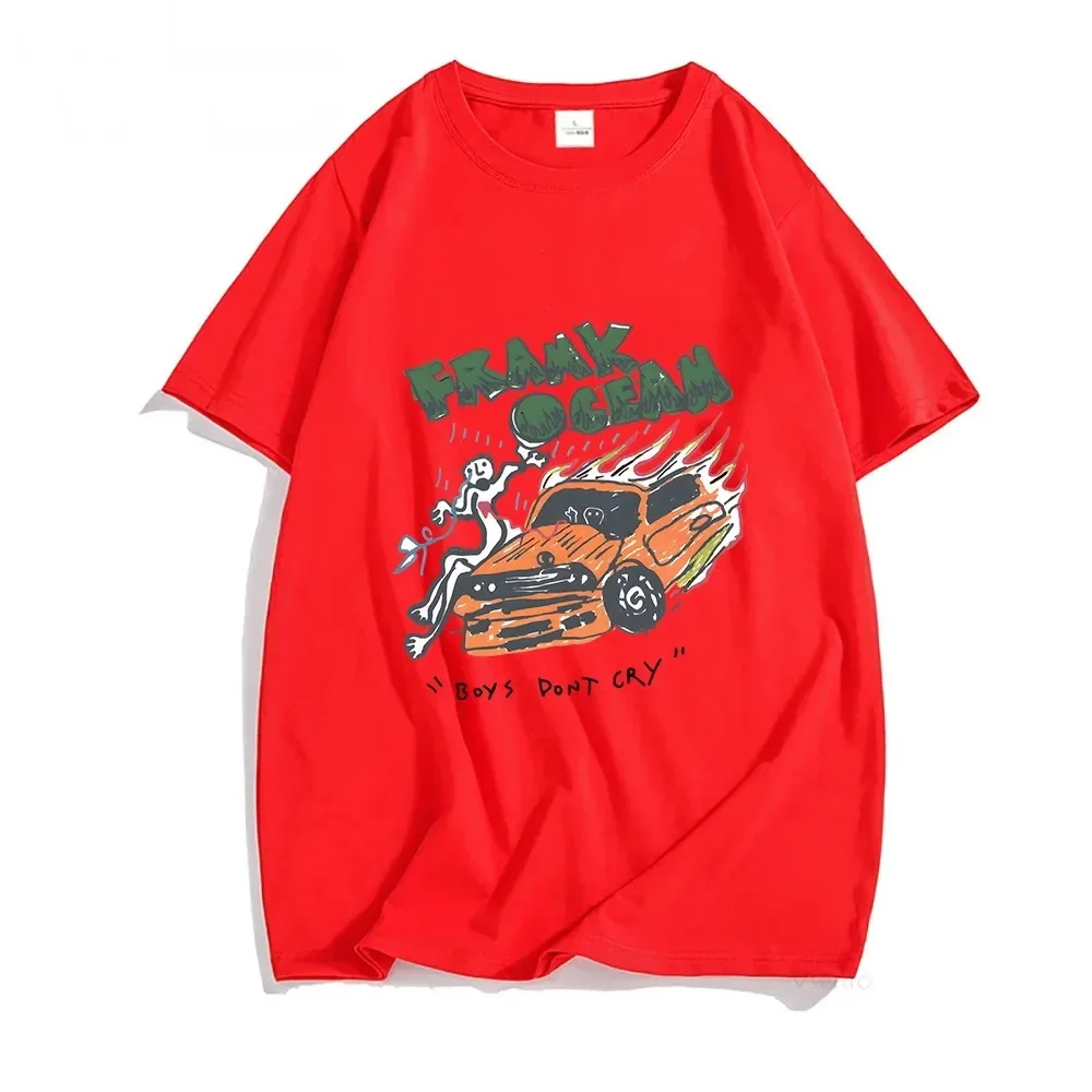 Мужская Футболка Frank O-ocean R&ampB Music 100% Хлопок Унисекс Удобная Посадка На Все Сезоны