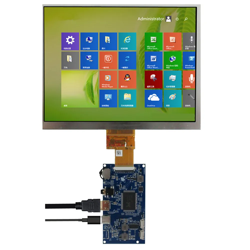 8-дюймовый HJ080IA-01E IPS 4:3 портативный ЖК-экран универсальный DIY Type-c Mini HDMI драйвер