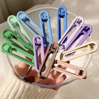 3pcsset women gradient barrette metal hollow hairs clip bangs hairpin candy color decorate fashion girls accessories headband