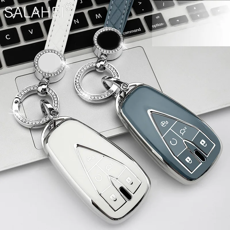 

Car TPU Key Case Cover Shell Keychain Fob For Changan CS75 Plus EADO CS35 RAETON CS15 V3 V5 V7 2018 CS55 Yidong Auto Accessories