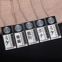 hot anime kakegurui yumeko prop necklace pendant cool cosplay yumeko jabami school business card clothes accessories