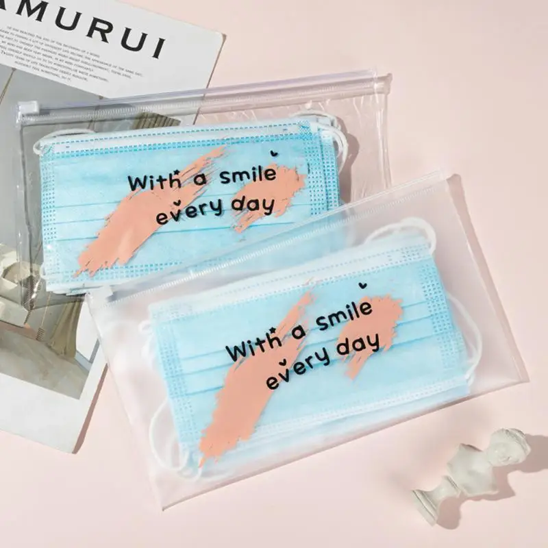 

Mask Storage Bags Anti Dust Disposable Masks Save Bag Holder Zip Pouch Face Masks Keeper Pocket Dustproof Masks Box Organizer