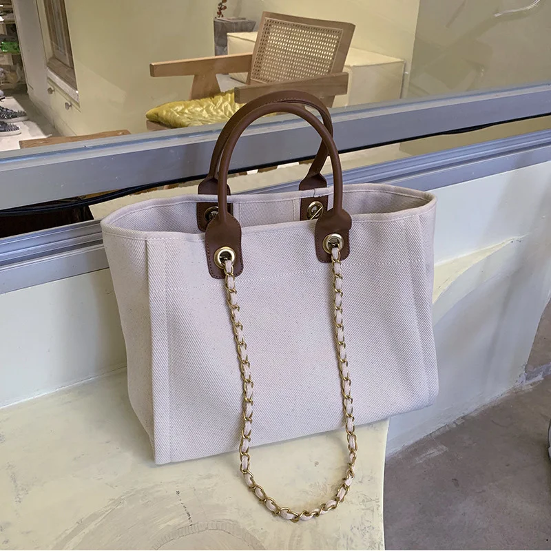 

Холщовые сумки-тоуты, кошельки и сумочки для женщин 2021, модная женская сумка-шоппер, повседневная однотонная сумка через плечо во французском стиле, кошелек