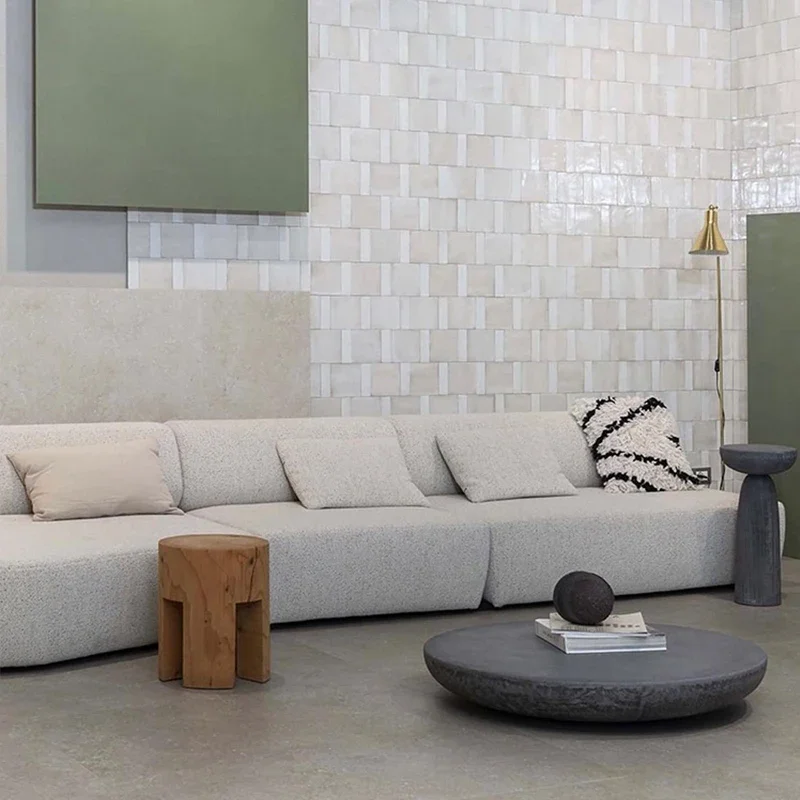 Дизайнерский круглый приставной столик в скандинавском стиле с грибами японский