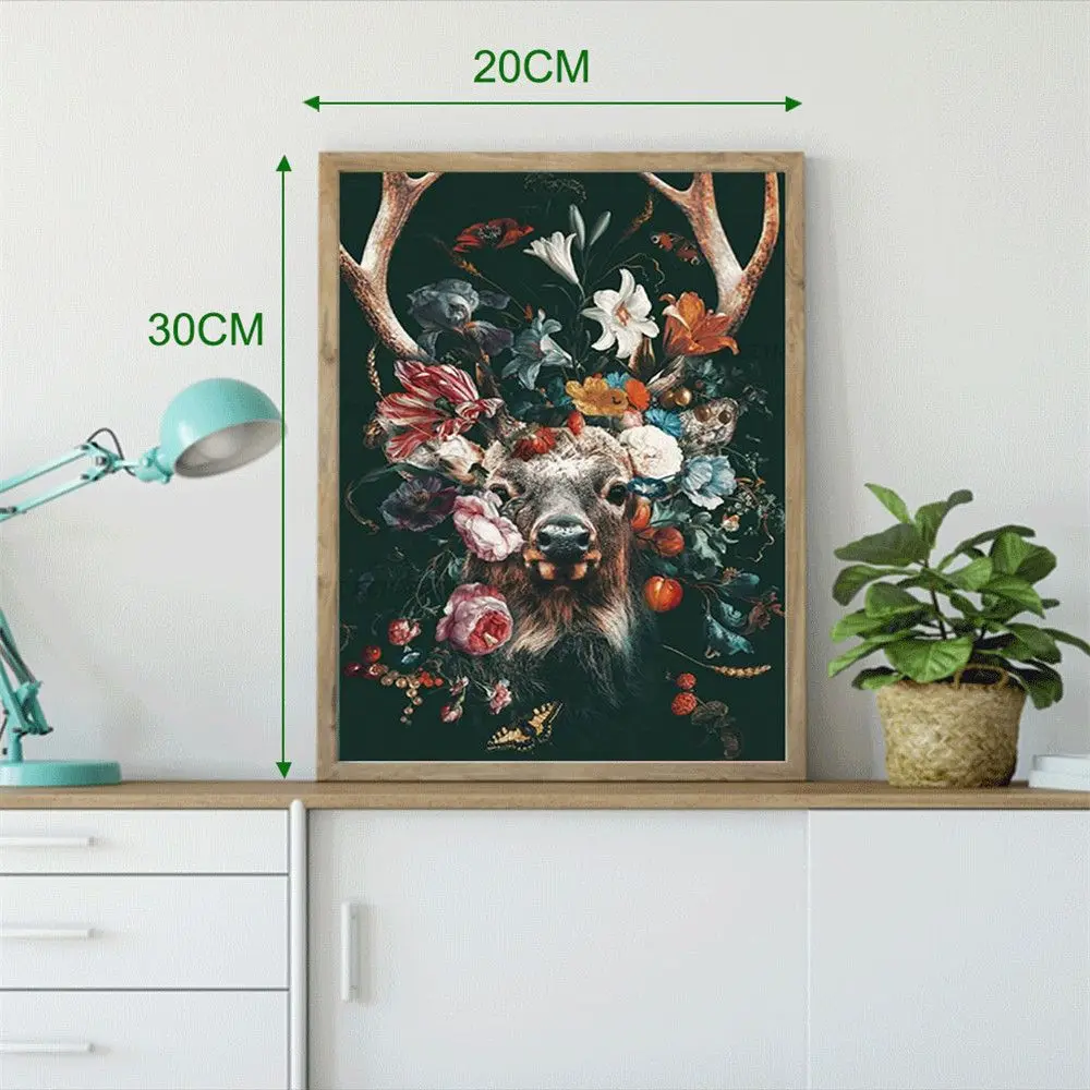 

Elephant DIY Lion Animal 5D Diamond Painting Cross Stitch Kits Full Drill Embroidery