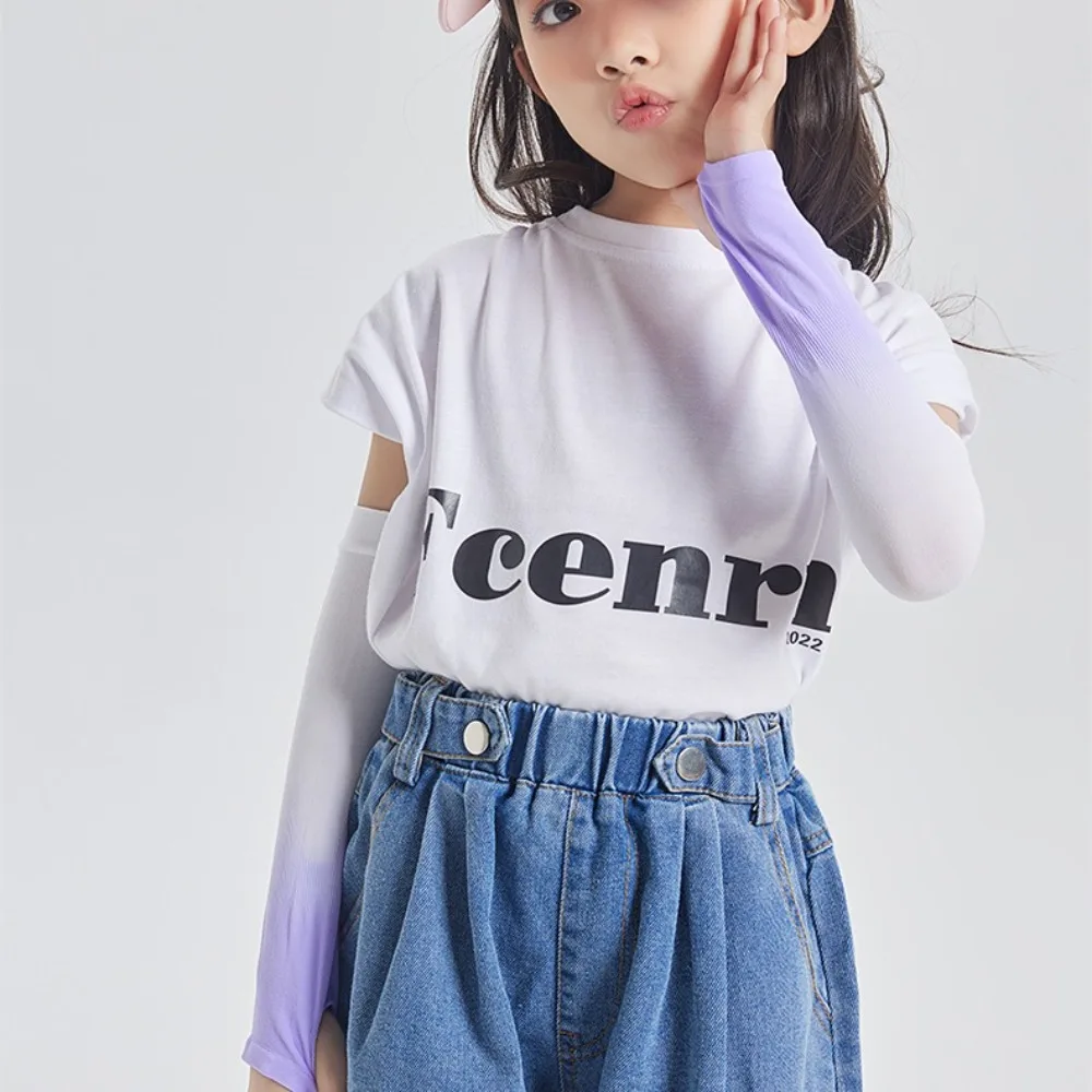 Рукава для рук из полиэстера вискозы эластичные рукава спандекса с градиентом