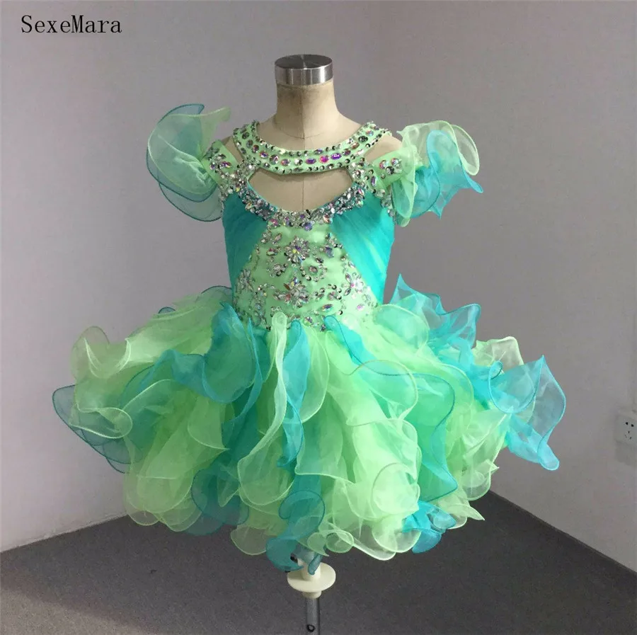 Новинка милые платья для маленьких девочек украшенные кристаллами с лямкой на