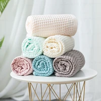 100 cotton waffle bath towel set for adult child highly absorbent bathroom towels home kitchen waffle towel 3434cm70140cm