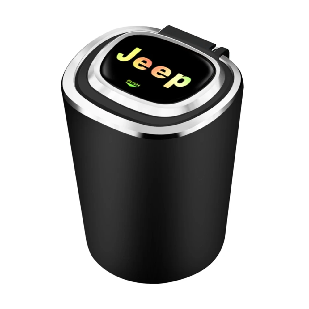 

Car Ashtray Portable Universal Fashion Smokeless Auto Flame Retardant Accessories For Jeep XJ Wrangler Cherokee YJ WK2 CJ7 SRT