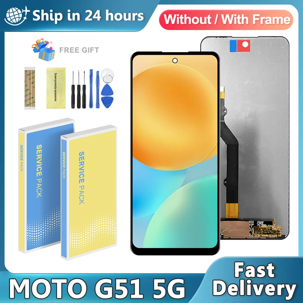 Экран для Motorola Moto G51 5G ЖК-дисплей XT2171-2 сенсорный дигитайзер в сборе moto замена