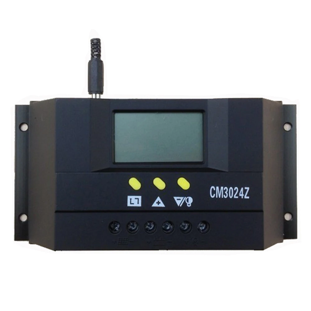 

CM3024Z 12V/24V 30A LCD Genetator PWM Charge Mode Regulator Voltage Plug In Solar Controller