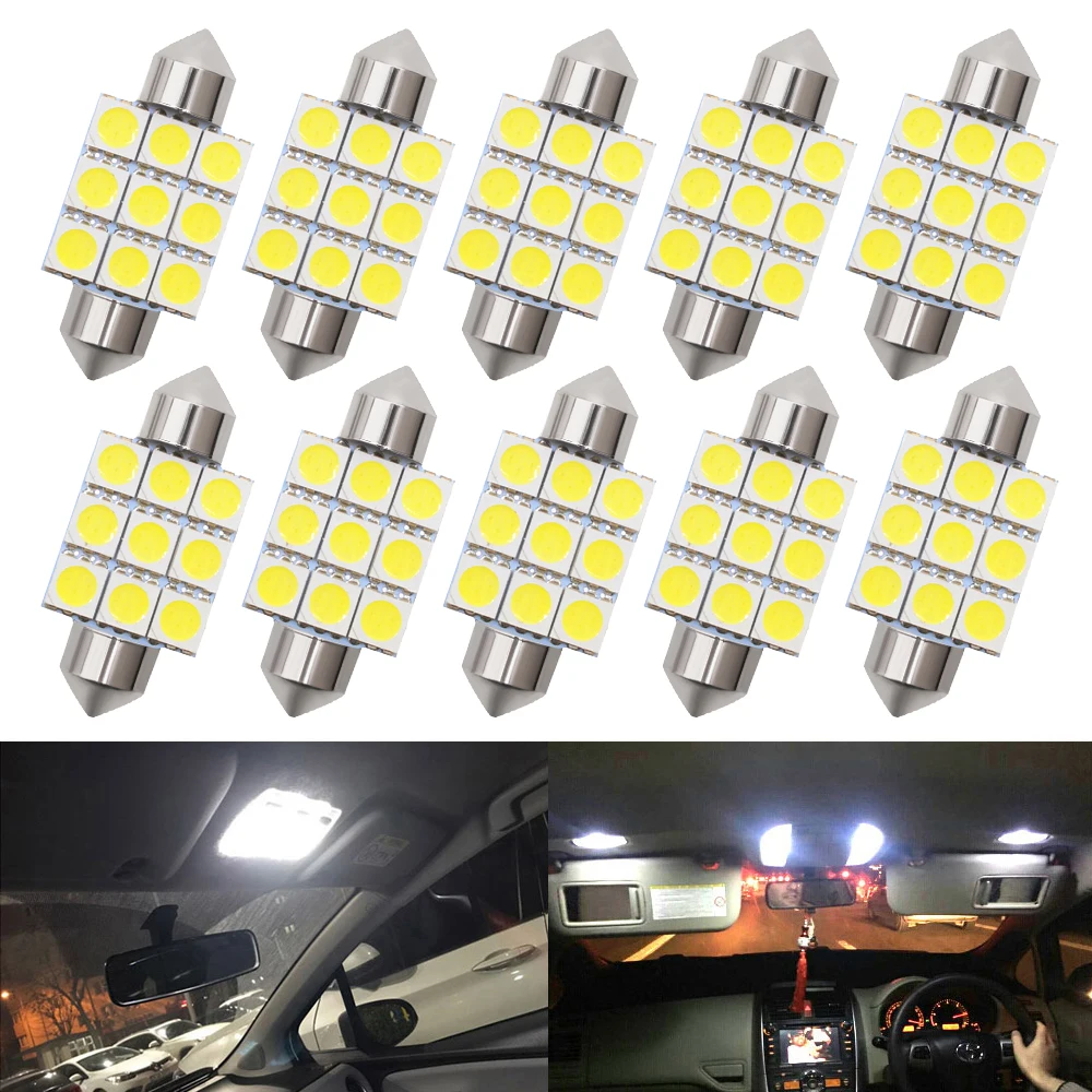 10 ΡΡ., ΠΠ²ΡΠΎΠΌΠΎΠ±ΠΈΠ»ΡΠ½ΡΠ΅ ΡΠ²Π΅ΡΠΎΠ΄ΠΈΠΎΠ΄Π½ΡΠ΅ Π»Π°ΠΌΠΏΡ 5050 9SMD C10W C5w 10 ΡΡ., ΠΠ²ΡΠΎΠΌΠΎΠ±ΠΈΠ»ΡΠ½ΡΠ΅ ΡΠ²Π΅ΡΠΎΠ΄ΠΈΠΎΠ΄Π½ΡΠ΅ Π»Π°ΠΌΠΏΡ 5050 9SMD C10W C5w