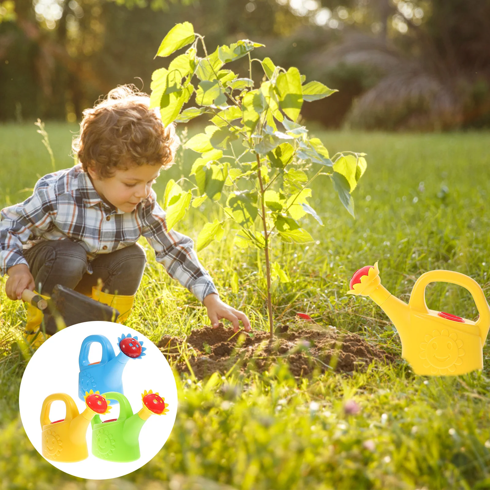 

3 Pcs Chicken Watering Can Child Indoor Accessories Potted Plastic Household