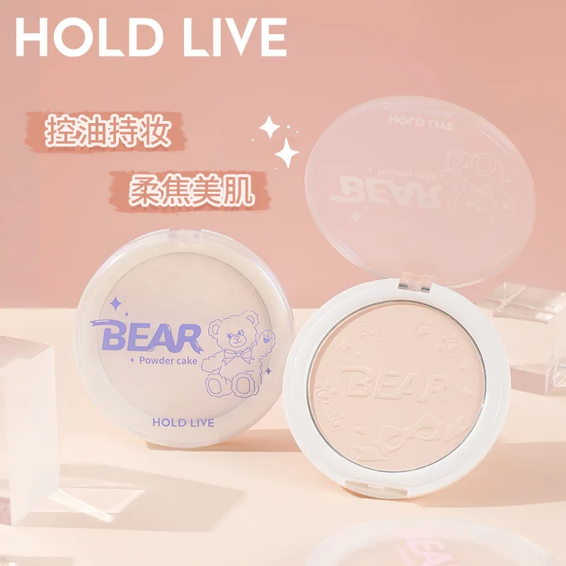 

HOLD LIVE Full Coverage Long Lasting Makeup Face Powder Foundation Smoothing Pressed Breathable Natural Face Matifying Powder