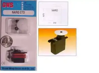 Оригинальная упаковка GWS Naro Std Sub Micro Servo, 8.8 грамм, 0.09 с60 обмин, 14 унцийдюйм, для полетов в помещении F3P (art.: 3920d978d366c) - 3920d978d366c