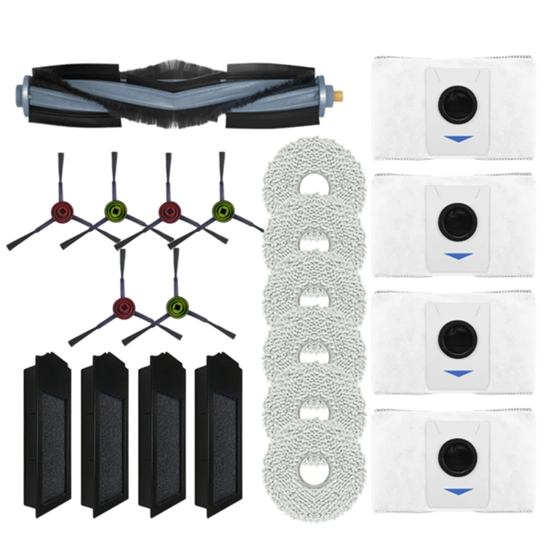 

For Ecovacs Deebot X1S PRO Omni Turbo Vacuum Cleaner Main Side Brush HEPA Filter Mop Cloth Dust Bag Replacement Parts