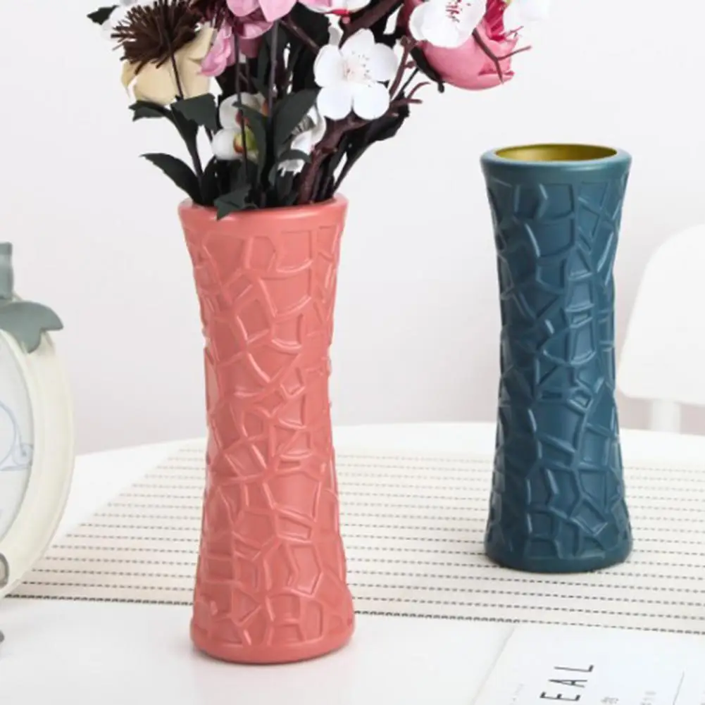 Ваза для цветов Противоударная элегантная пластиковая керамическая ваза в