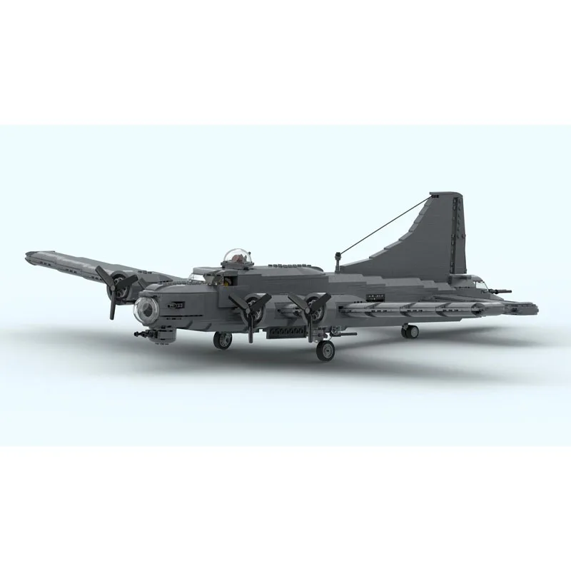 Фото Конструктор MOC-175060: Модель бомбардировщика ВВС B-17, 1604 детали, развивающая головоломка, подарок на День рождения, Рождество, Новый год №4