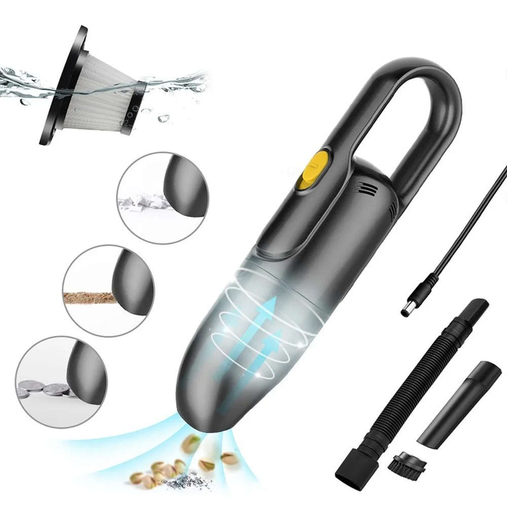 

6000Pa 120W Portable Car Vacuum Cleaner Handheld Wash Cleaning Machine Wireless Hands-free Aspirator Auto Home Appliance