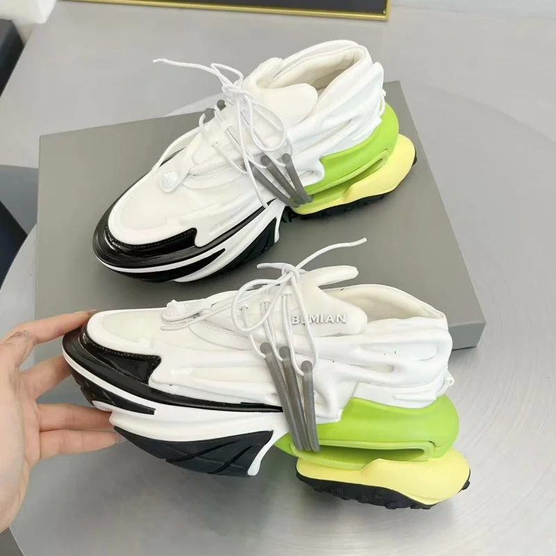 Туфли унисекс на платформе массивном каблуке мужские универсальные