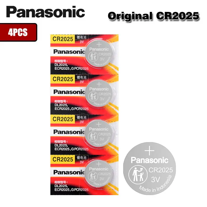 

4 шт. Оригинальный Новый аккумулятор для PANASONIC cr2025 3 в, Кнопочная ячейка, батарейки для часов, компьютера cr 2025, для основной платы, игрушки